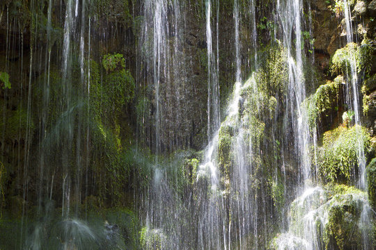 Argiroupoli springs in Crete island, Greece