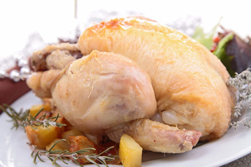 chicken grilled and potato