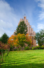 Vertical side view for basilica in Dobre Miasto, Poland © Piotr Wawrzyniuk