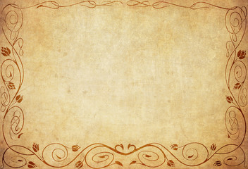 grunge floral background with space for text or image