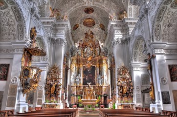 Fototapeta na wymiar Kloster Holzen Barockkirche
