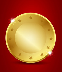 blank brilliant gold seal