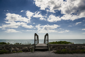 Wooden Beach Walkway
