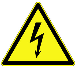Warnzeichen - elektrische Spannung