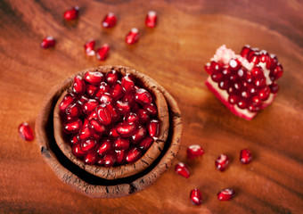 Ripe pomegranate