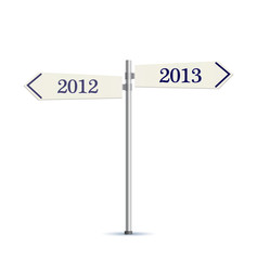 two-way road sign 2013