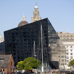 Building in Docklands Liverpool