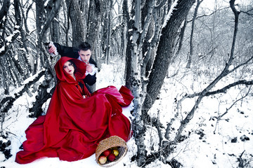 Little Red Riding Hood fell in love with a wolf