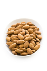 shelled whole almond nuts