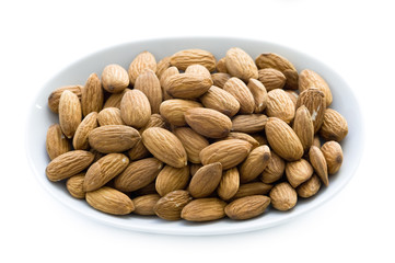 shelled whole almond nuts