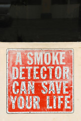 Smoke Detector Sign