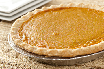 Fresh Homemade Pumpkin Pie