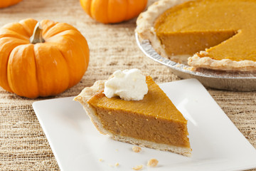 Fresh Homemade Pumpkin Pie