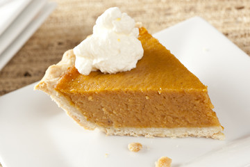 Fresh Homemade Pumpkin Pie