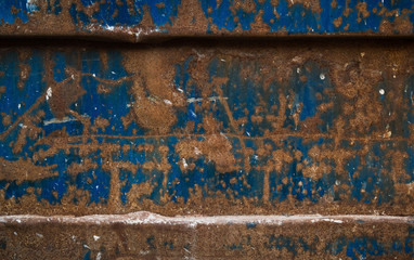 Blue paint and Rush Texture