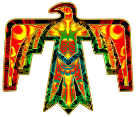 Donnervogel - Thunderbird - Native American Symbol - obrazy, fototapety, plakaty