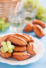Cheese oat bran madeleines