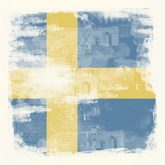 Grunge-Flagge Schweden