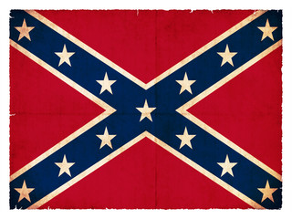 Grunge-Flagge der konföderierten Südstaaten