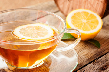 Panele Szklane Podświetlane  Herbata z owoców cytryny