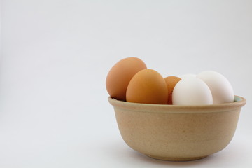 egg isolated on white background