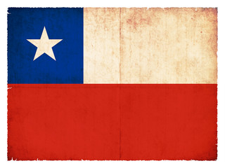 Grunge-Flagge Chile