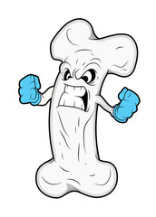 Bone Mascot Tattoo Vector