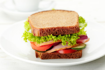 delicious and healthy sandwich