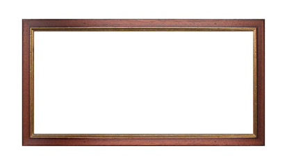 Empty picture frame isolated