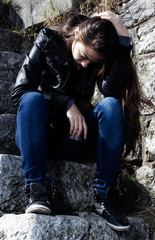 sad teenage girl