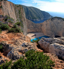 Navagio in Zakynthos, Greece