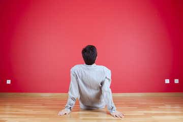 men enjoying the new house