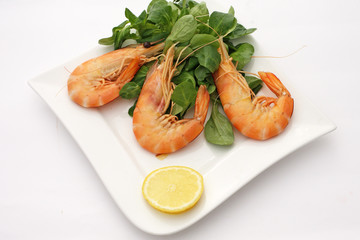 Gambas et citron