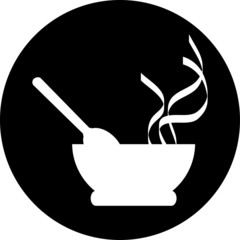 Chef hat with knife and fork sign vector