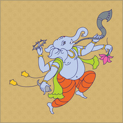 Ganesha Calligraphic