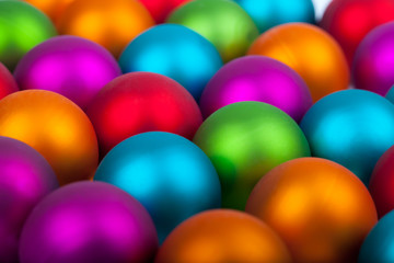 Multi-colored Christmas balls 