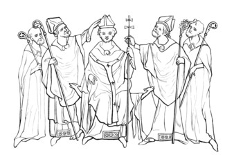 Medieval : crowning an Archbishop