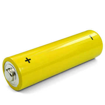 Gelbe Batterie