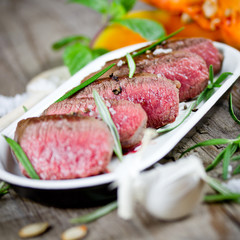 Lammlachse rosa gebraten