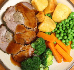Roast Pork Sunday Dinner