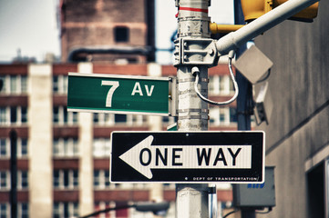 Classic Street Signs in New York City