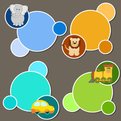 baby stickers - place your text
