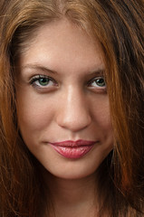 Female face detailed close up