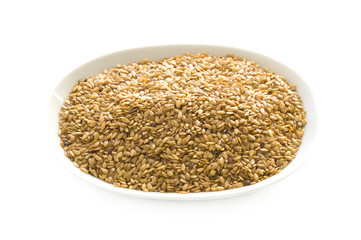 linseed or flaxseed isolated