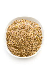 linseed or flaxseed isolated