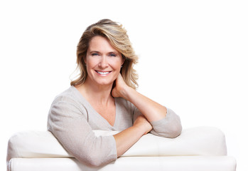 Naklejka premium Happy senior woman.