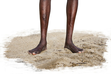 Los pies de Africa.