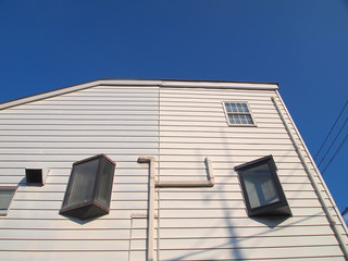 White small house in Tokyo, Japan