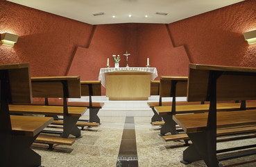 Interior of chapel