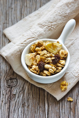 Homemade granola.